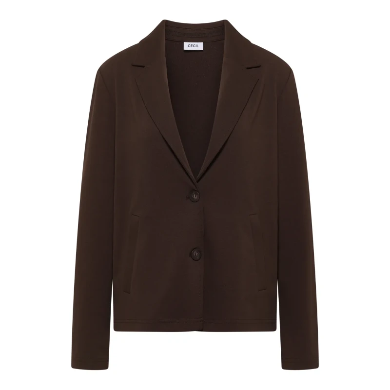 Image of cecil Womens blazer with piped pockets Cecil Marron Female M