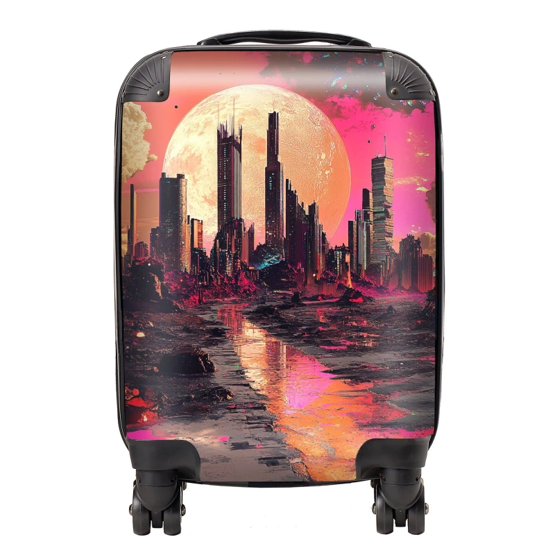 Image of Designer Luggage Elena Sable: 00062 Suitcase Size: Large Multicolor Unisex Large