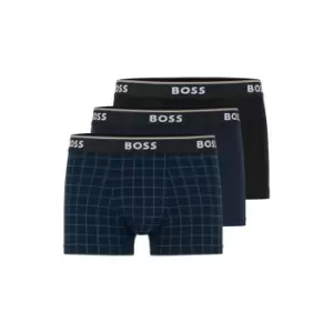 Image of Boss AOP 3 Pack Trunks - Black