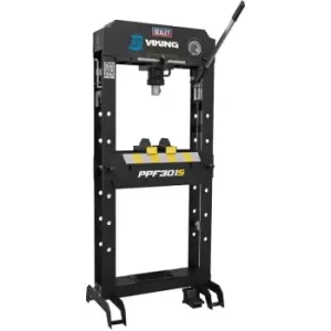 Image of Sealey - PPF301S Viking Air/Hydraulic Press 30tonne Floor Type with Sliding RAM and Foot Pedal
