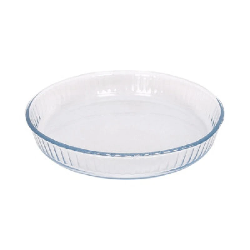 Image of Argon Tableware Optical Round Glass Oven Dish - 26Cm X 26Cm