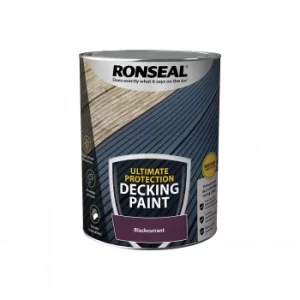 image of Ronseal Ultimate Protection Decking Paint Blackcurrant 5L