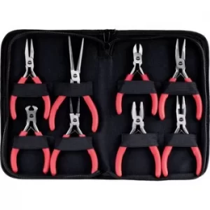 Image of TOOLCRAFT 2108752 Electronics and Precision mechanics pliers set 8pcs