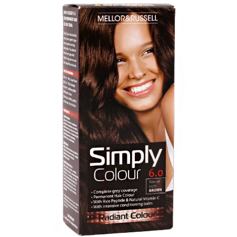 Image of Mellor & Russell Simply Colour Hair Colour - 6.0 Natural Light Brown 6.0-113241