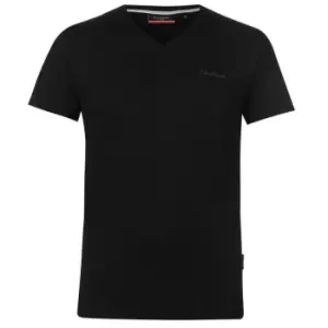 Image of Reebok V Neck T Shirt Mens - Black