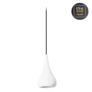 Image of Cherry LED 1 Light Dimmable Ceiling Pendant White