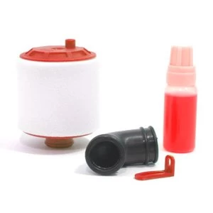 Image of Fastrax 1/10Th Air Filter Re-Buildable - Red