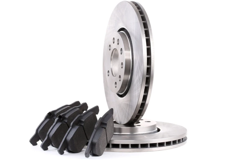 Image of RIDEX 3405B0253 Brake disc and pads set Front Axle, Brake Disc Type: Vented, excl. wear warning contact Brake Set,disc brakes (3405)