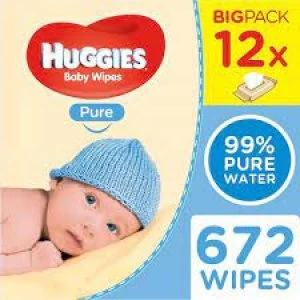 Image of Huggies Pure Wipes 12 Pack