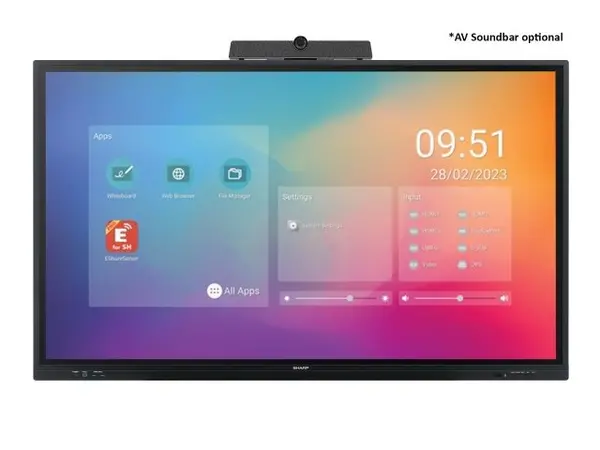 Image of Sharp PN-LC652 video conference monitor 165.1cm (65") LCD 3840 x