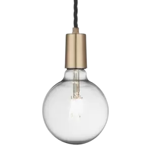 image of Industville Sleek Edison Pendant - 1 Wire - Brass