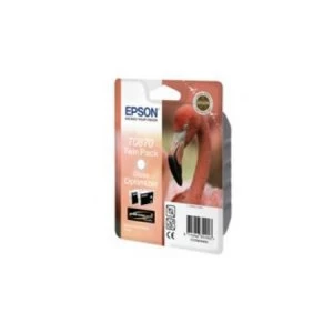 Image of Epson Flamingo T0870 Glossy Optimiser Ink Cartridge