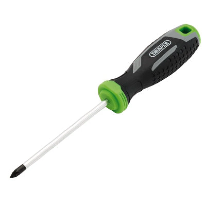 Image of Draper 13370 Pozi Soft Grip Screwdriver, PZ1 x 100mm - 13370 13370