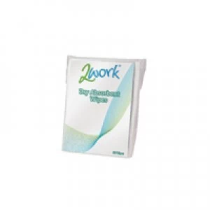 image of 2Work Dry Clean Wipe Pack of 50 DB57165