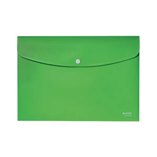 image of Leitz Recycle Document Wallet Plastic A4 Green (Pack of 10) 46780055