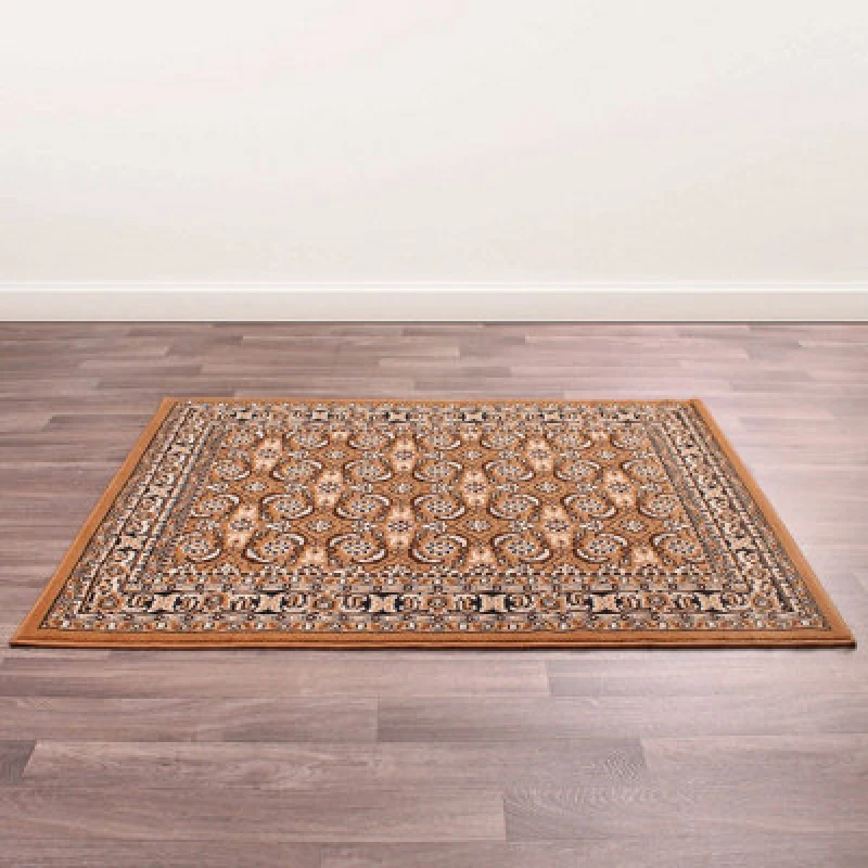 Image of Traditional Poly Esta Gold Rug By Rug Style-160Cm X 230Cm