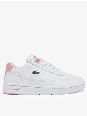 Lacoste T-CLIP 0121 1 SUC WHT/LT PNK, White/Pink, Size 13 Younger