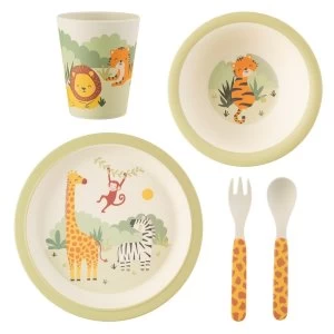 image of Sass & Belle Savannah Safari Bamboo Tableware Set