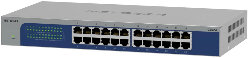 Image of Netgear Netgear GS524-300EUS network switch Unmanaged Gigabit Ethernet (10/100/1000) Grey GS524-300EUS