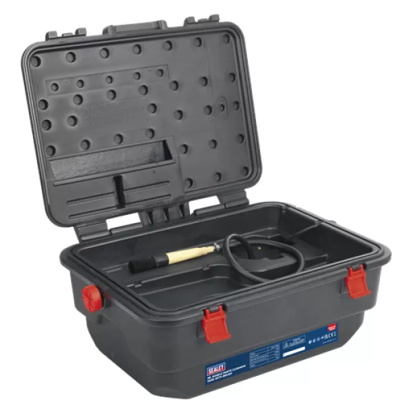Image of Genuine SEALEY SM222 Mobile Parts Cleaning Tank with Brush