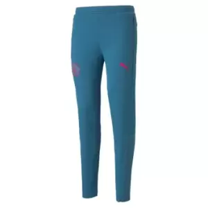Image of Puma Manchester City FC Casual Sweat Pants Mens - Blue