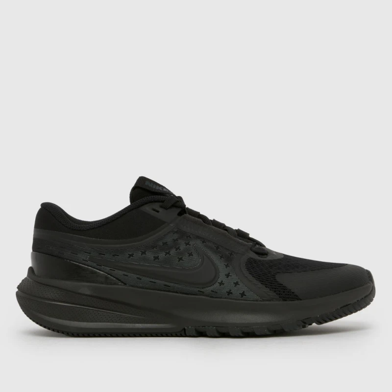 Image of Nike Black Star Runner 5 Youth Trainers Black UK 4 (EU 36½)