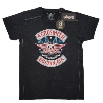 Image of Aerosmith - Boston Pride Unisex Large T-Shirt - Black