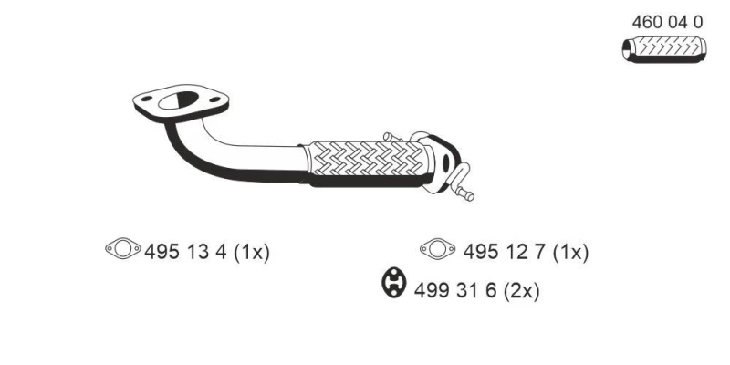Image of Exhaust Pipe ERNST 344418