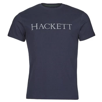 image of Hackett HM500595 mens T shirt in Blue - Sizes XXL,S,M,L,XL