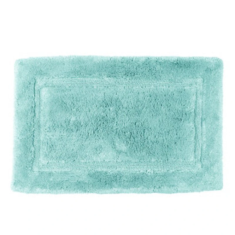 Image of Allure Bath Fashions Bamboo Cotton Non-Slip Bath Mat - Duckegg