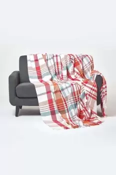 Image of Tartan 100% Cotton Falun Throw