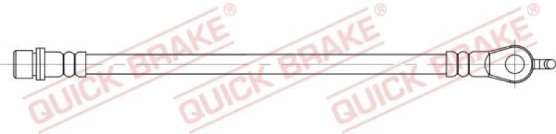 Image of QUICK BRAKE Brake hose QUICK BRAKE 58.004