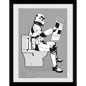 image of Stormtrooper Storm Pooper Collector Print