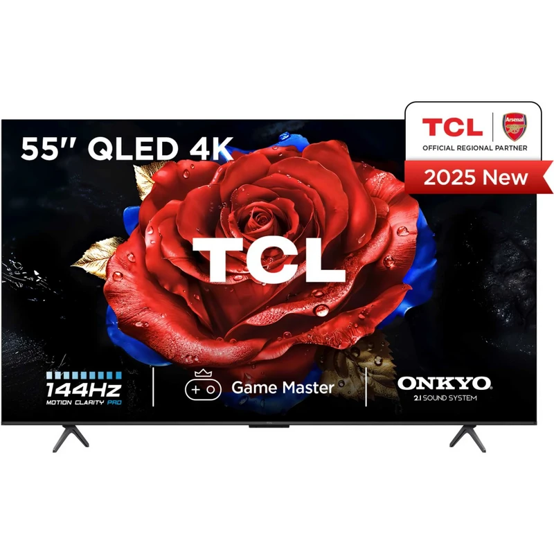 Image of TCL 55" 55T8C-UK Smart 4K Ultra HD HDR QLED TV