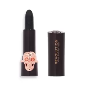 Image of Makeup Revolution Midnight Kiss Skull Lipstick