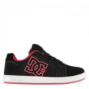Image of DC Serial Gaffik Junior Boys Trainers - Black/Red