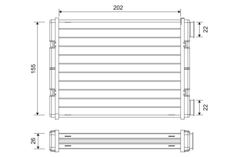 Image of Heater matrix VALEO 811636