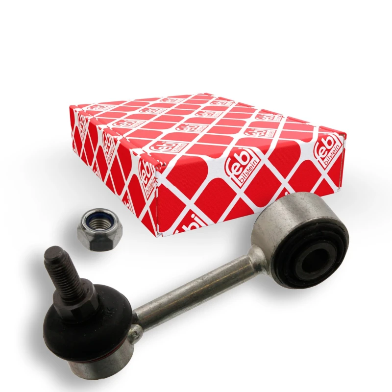 Image of FEBI BILSTEIN 18654 Anti-roll bar link Front Axle Right, with lock nut Link Stabiliser (3229)