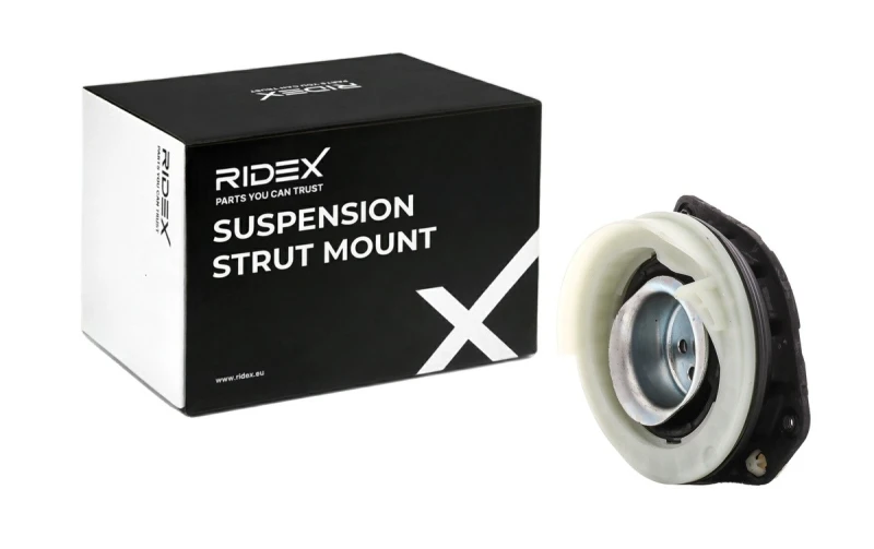 Image of RIDEX 1180S0012 Top strut mount Front Axle, with ball bearing Suspension Strut Support Bearing (1180)