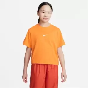 Image of Nike Sportswear Big Kids (Girls') T-Shirt - Orange