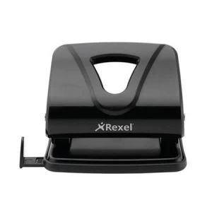 Image of Rexel Ecodesk 2 Hole Punch Black