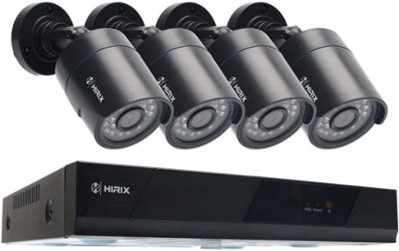 Image of Alivio Hirix 1080P 5Mp 4 Channel Ahd Kit Cctv Security Camera System With 500GB HDD Recording Night Vision Detection