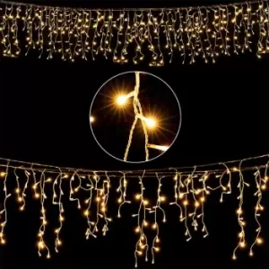 Image of LED Rain Light Chain Curtain Illumination Outdoor Indoor 400 LEDs - Deuba
