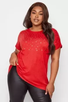 Image of Embellished Front T-Shirt
