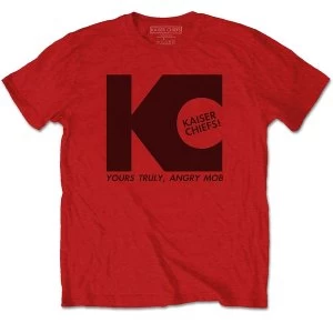 Image of Kaiser Chiefs - Yours Truly Unisex Large T-Shirt - Red