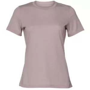 image of Bella + Canvas Womens/Ladies Heather Relaxed Fit T-Shirt (XL) (Pink Gravel)