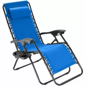 image of Tectake Garden Chair Matteo Blue