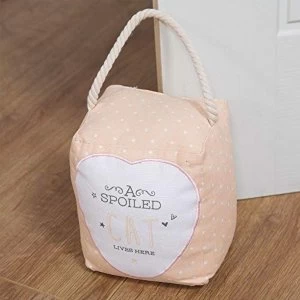 Image of "Love Life" Doorstop with Rope Handle - A Spoiled Cat