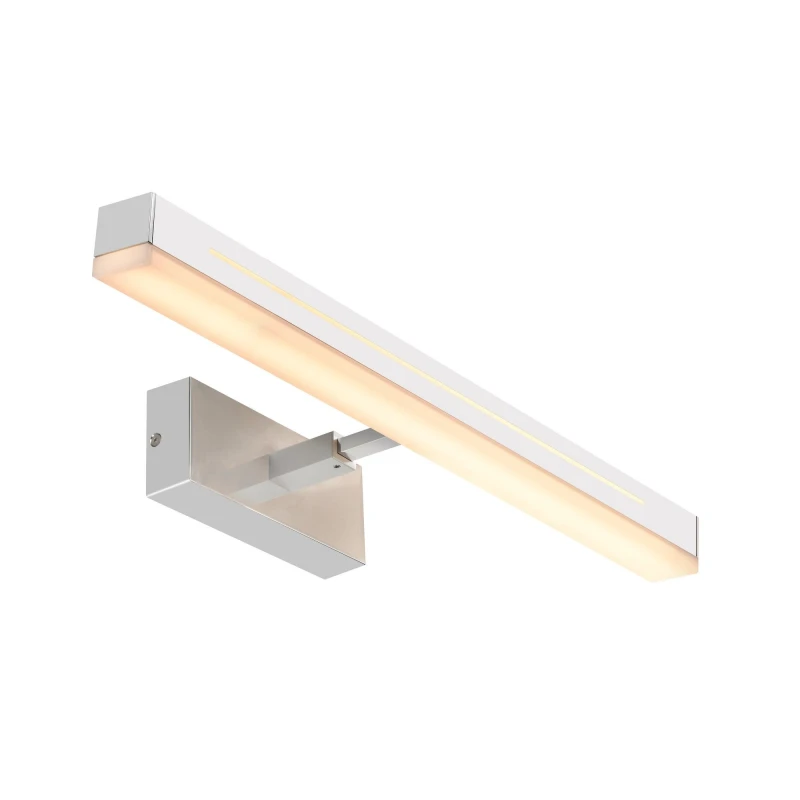 Image of Nordlux Otis Indoor Wall Light Silver Aluminium Intergrated LED 2-Level Dimming - Mains Powered, IP44 Silver Unisex