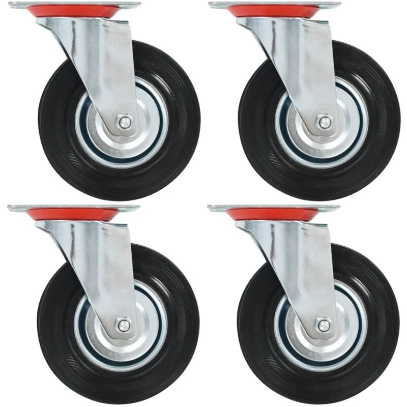 Image of VIDAXL Swivel Casters 4 pcs 125mm Vidaxl 8718475720416